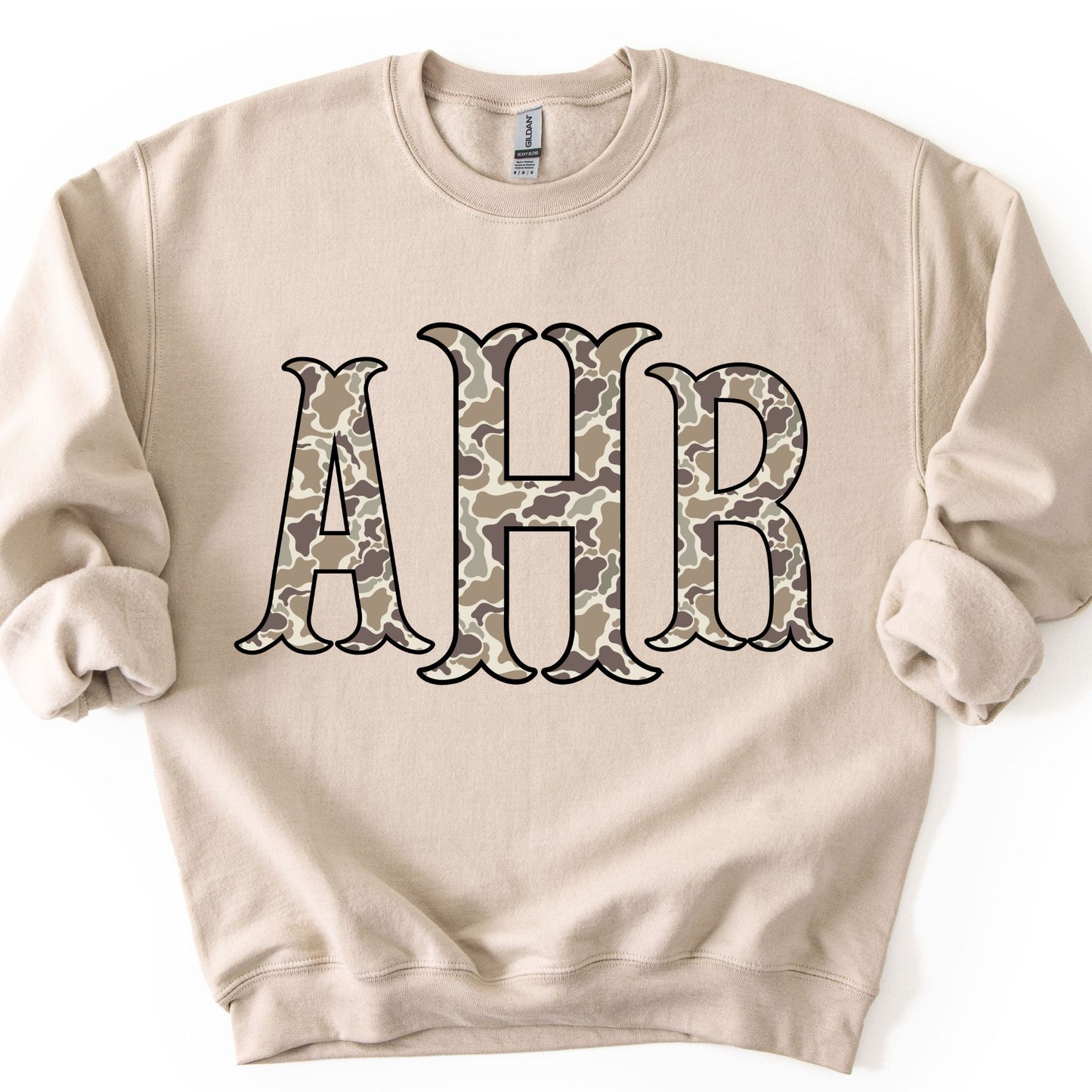 Camo Monogram Crewneck Sweatshirt