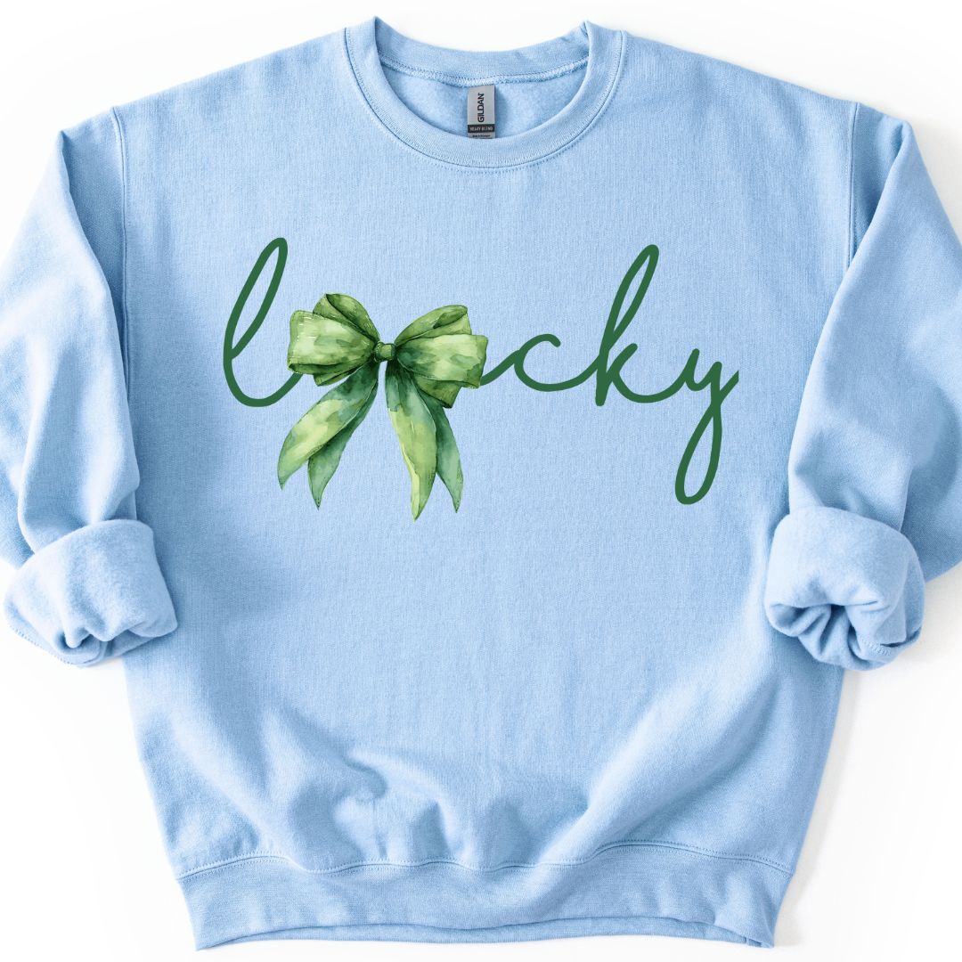 Lucky with a Bow Sweatshirt