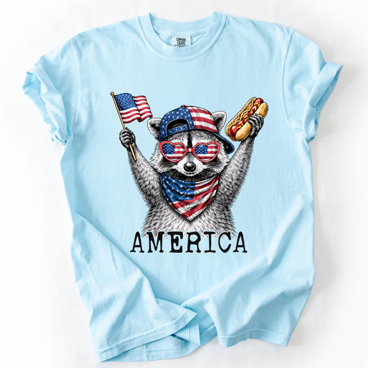 Patriotic Raccoon T-shirt