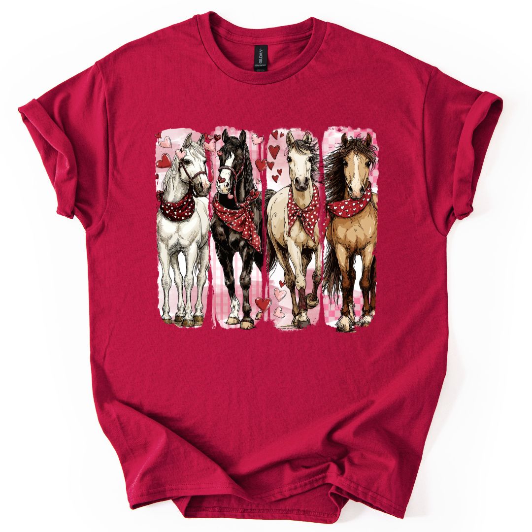 Valentine Horses YOUTH T-shirt
