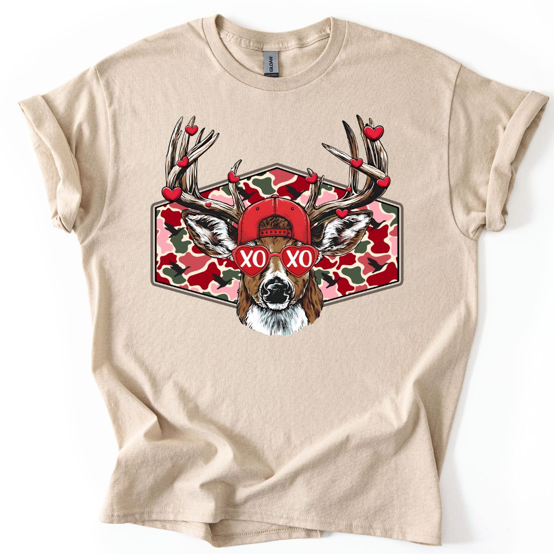Hearts and Antlers Camo YOUTH Tee