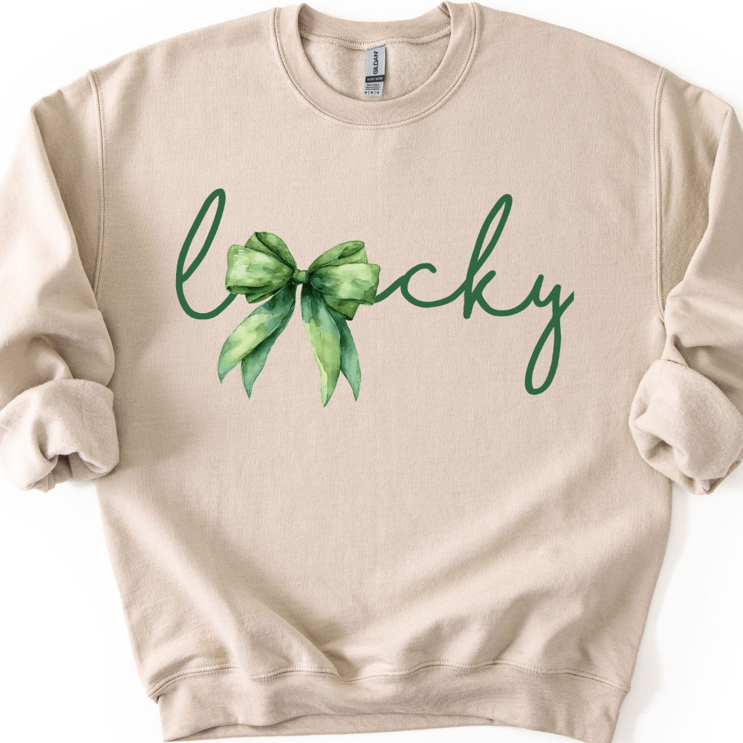 Lucky with a Bow Sweatshirt