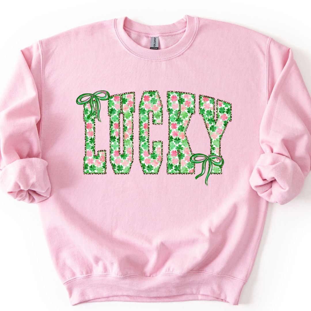 Pink Shamrock Shirt – Lucky, Teacher or Nurse St. Patrick’s Day Tee or Sweatshirt