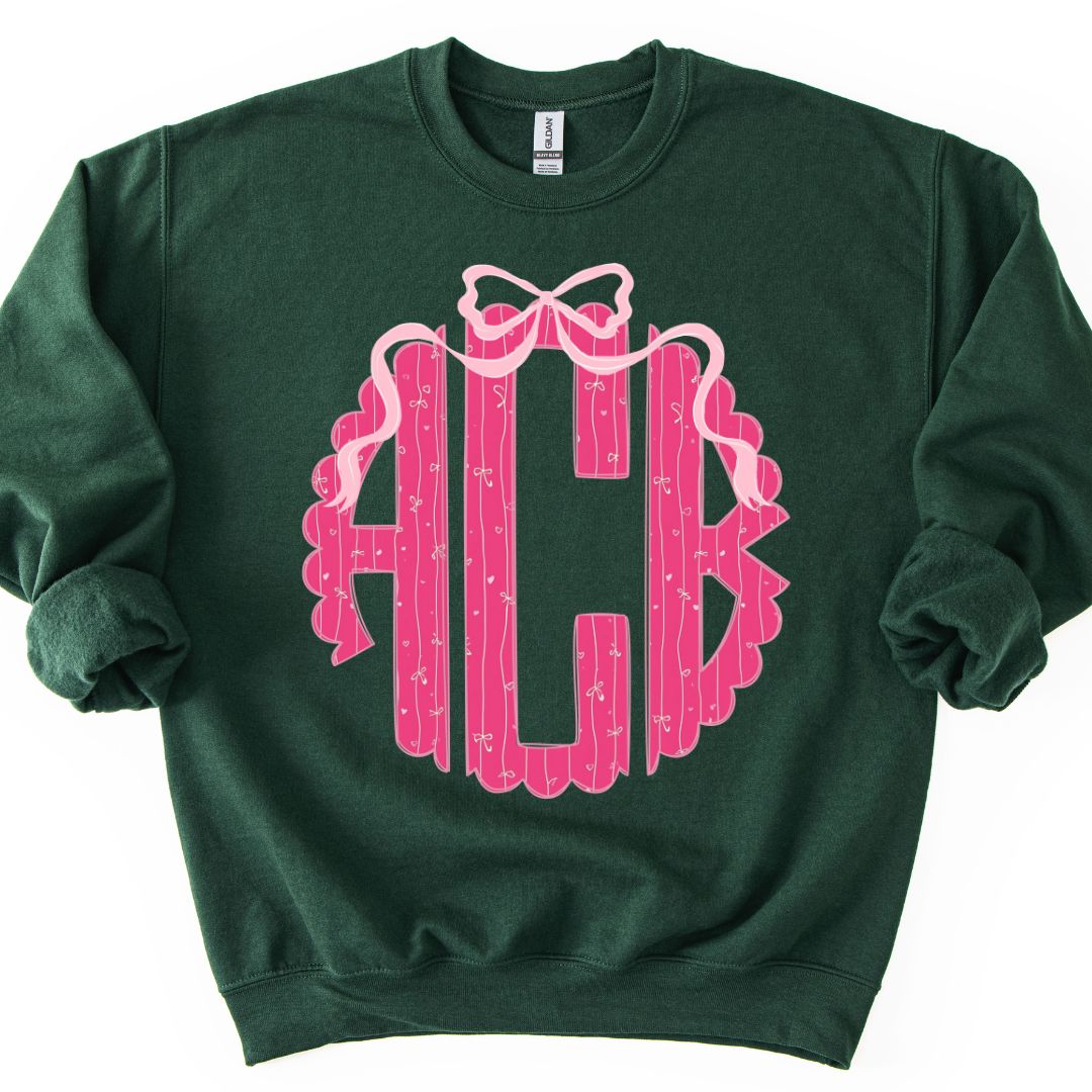 Valentine Monogram Crewneck Sweatshirt