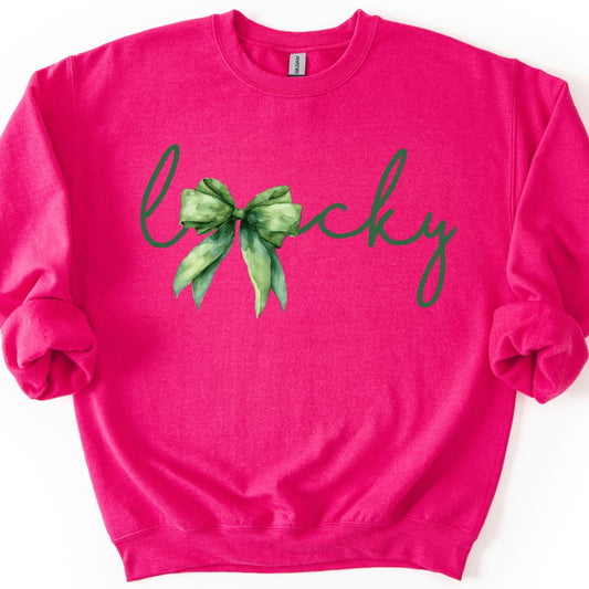 Lucky with a Bow Sweatshirt
