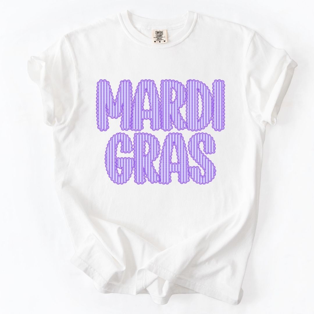 Mardi Gras Purple Stripe T-shirt