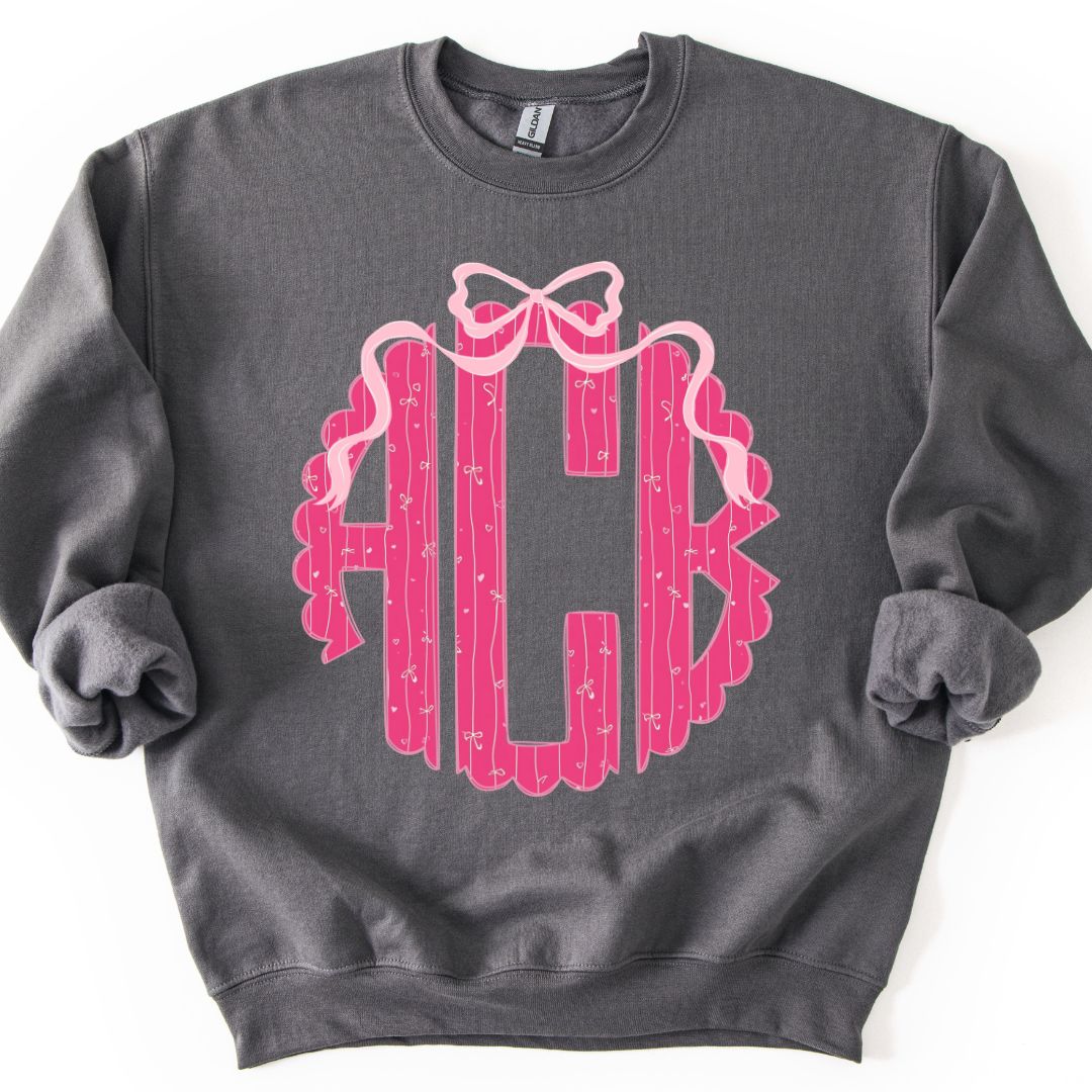 Valentine Monogram Crewneck Sweatshirt