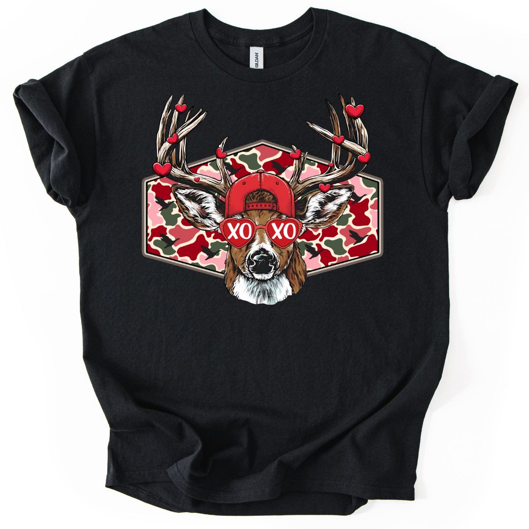 Hearts and Antlers Camo YOUTH Tee