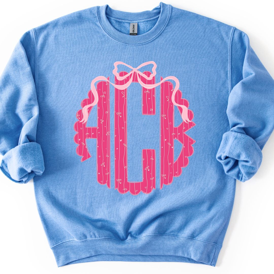Valentine Monogram Crewneck Sweatshirt