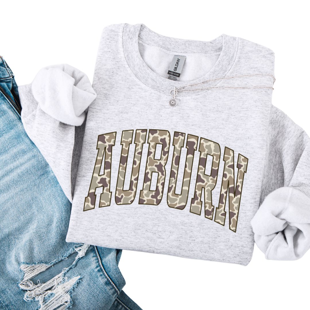 Camo Lettered Auburn Sweatshirt