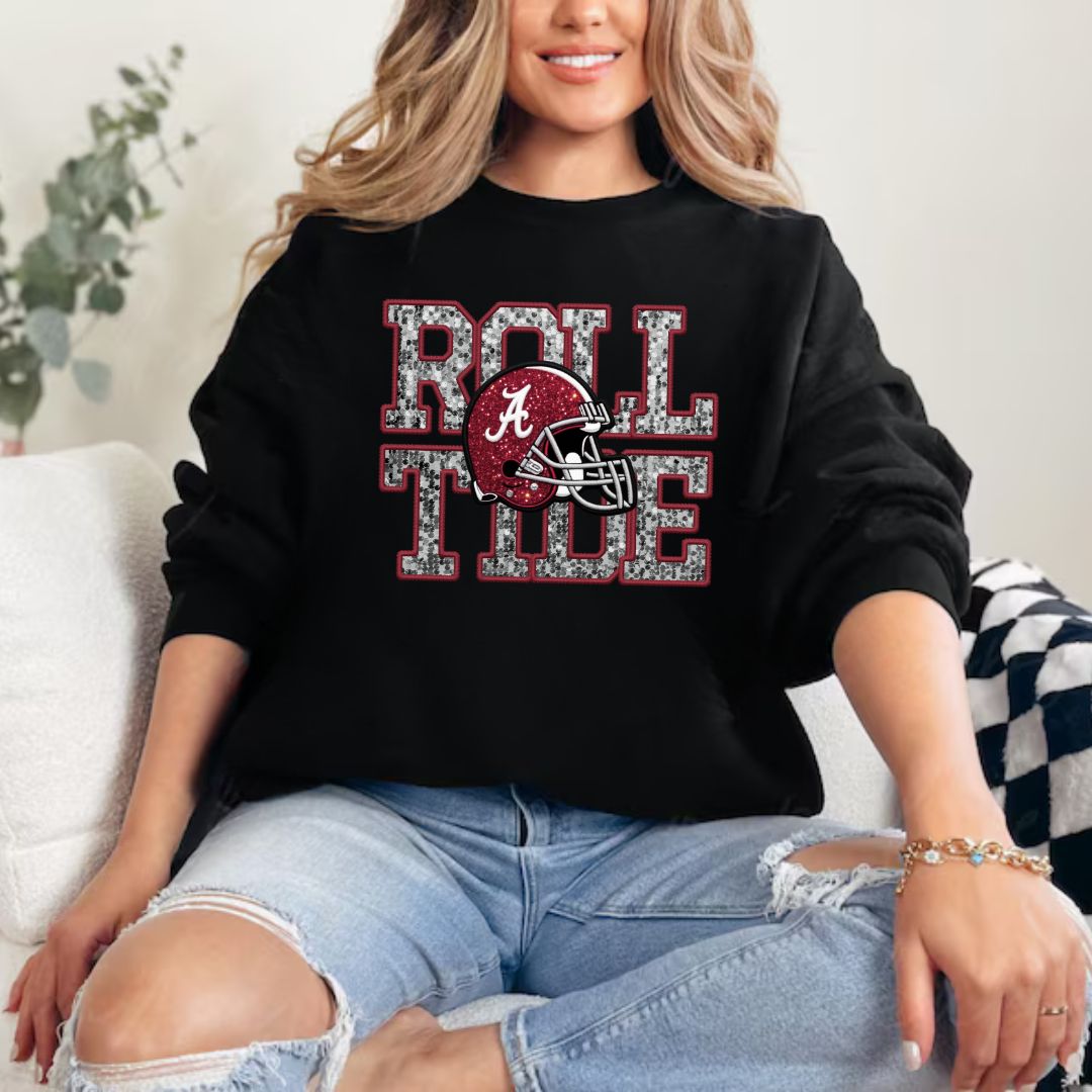 Roll Tide Faux Sequins Sweatshirt