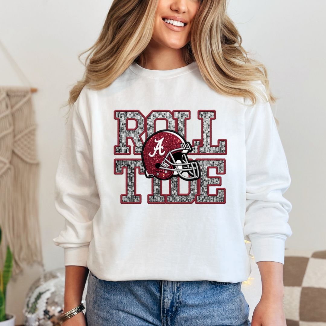 Roll Tide Faux Sequins Sweatshirt