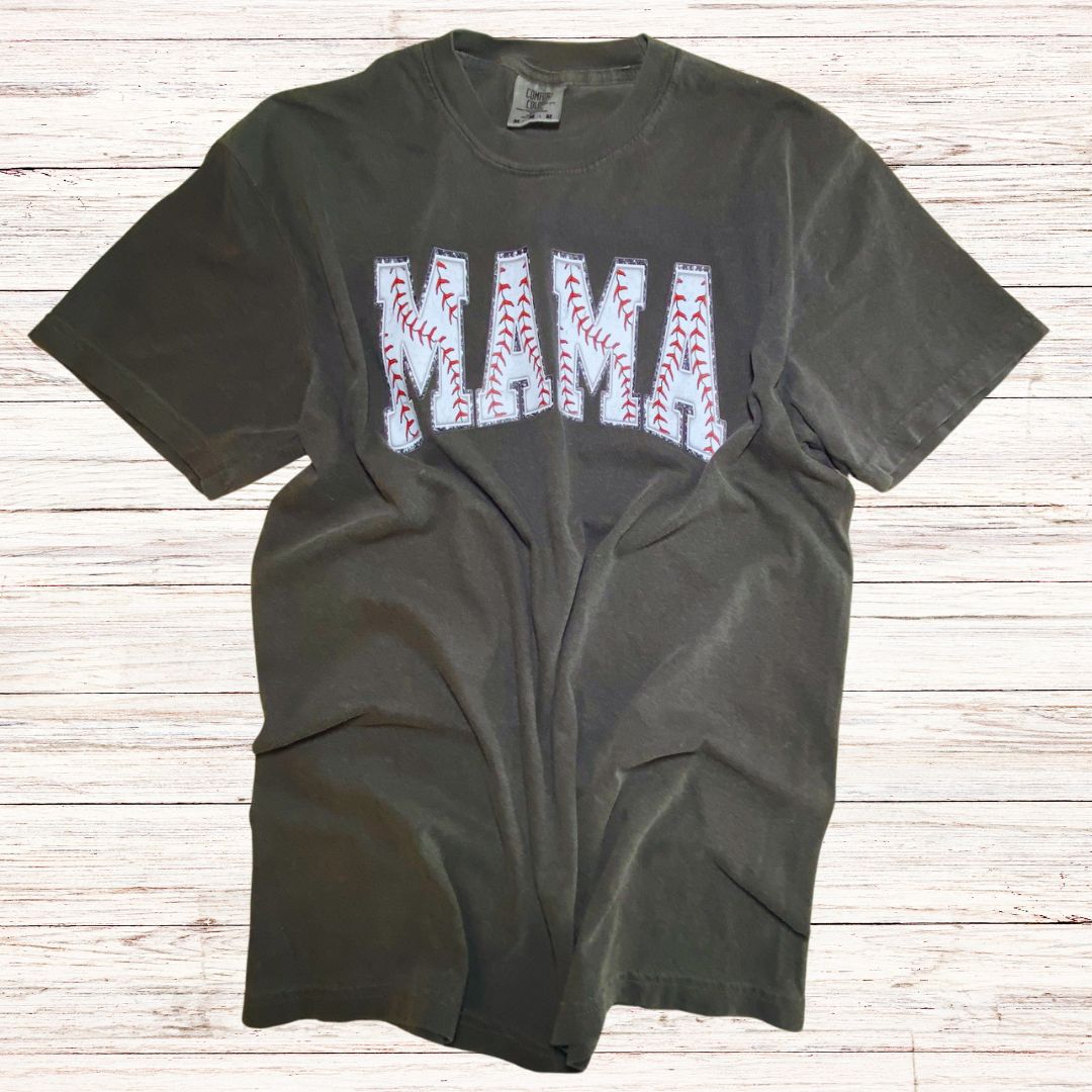 MAMA Baseball T-shirt/Pepper