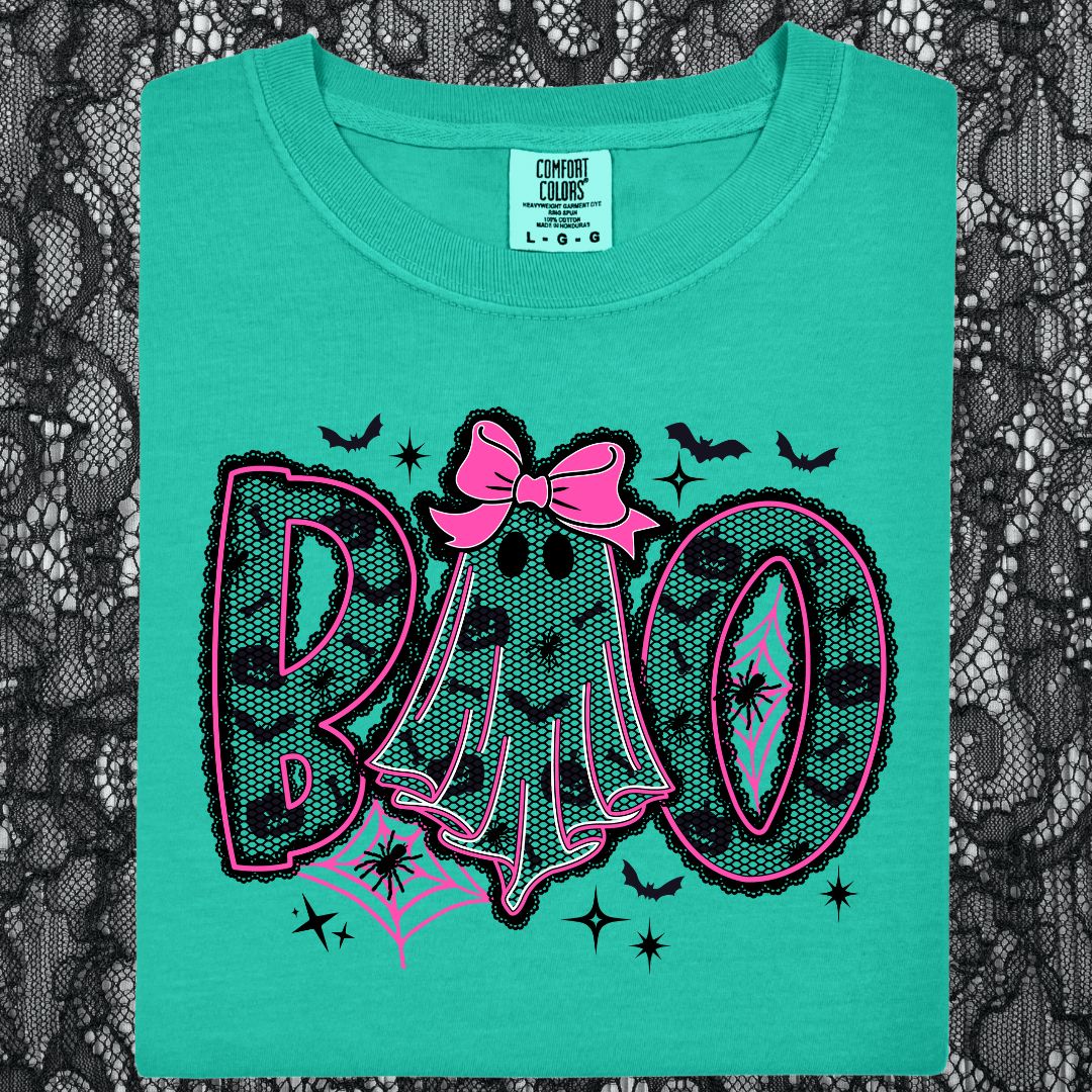 Black Lace Boo T-shirt