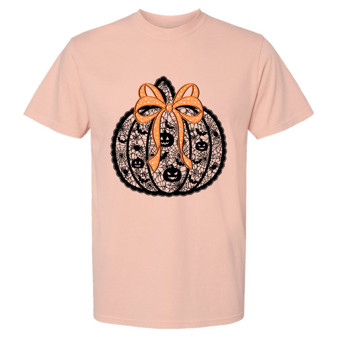 Black Lace Pumpkin T-shirt