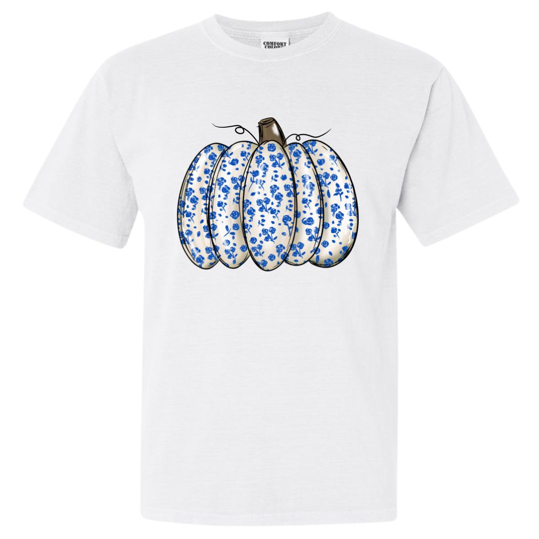 Blue & White Pumpkin