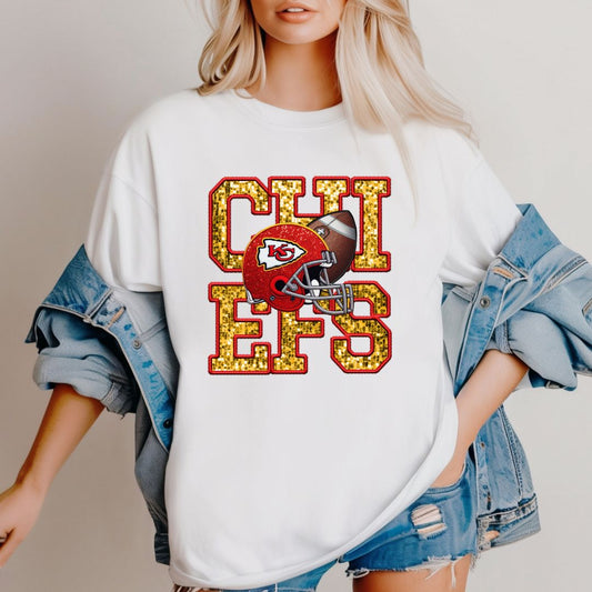 Chiefs Faux Sequins T-shirt