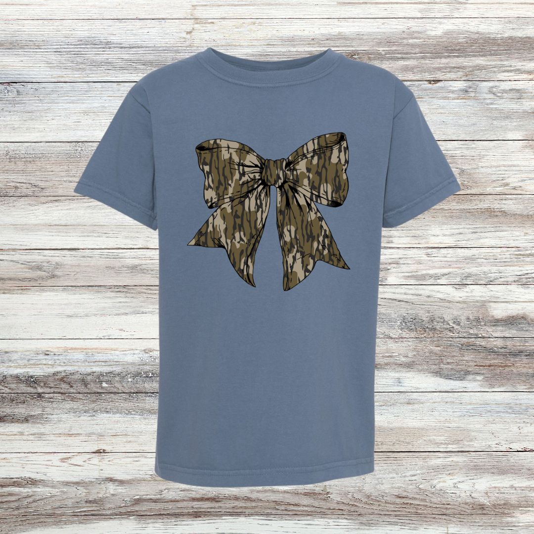 Camo Bow YOUTH Tee