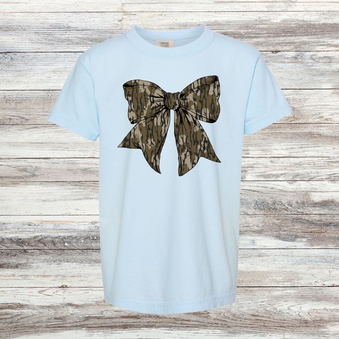 Camo Bow YOUTH Tee