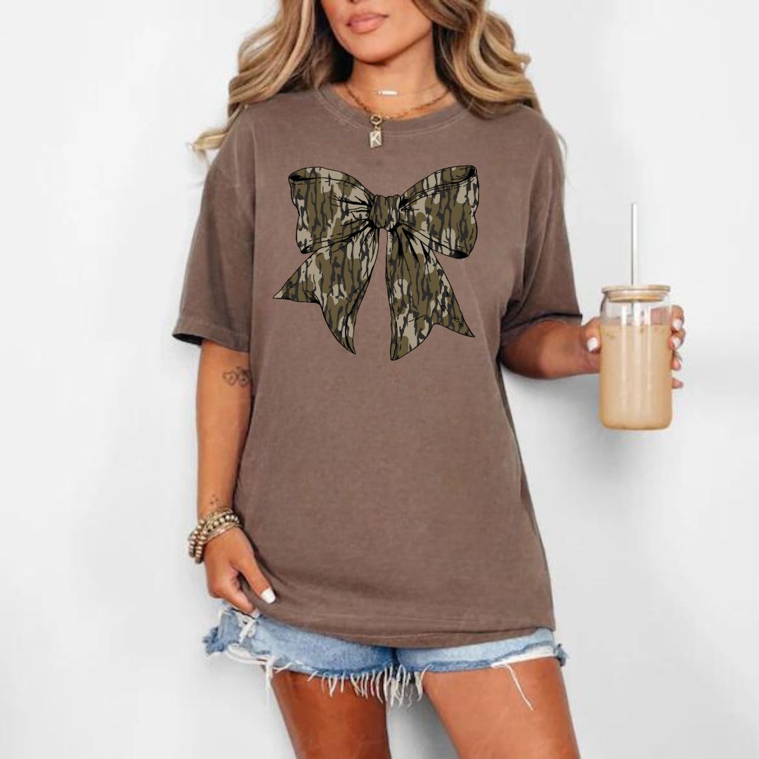 Camo Bow ADULT Tee