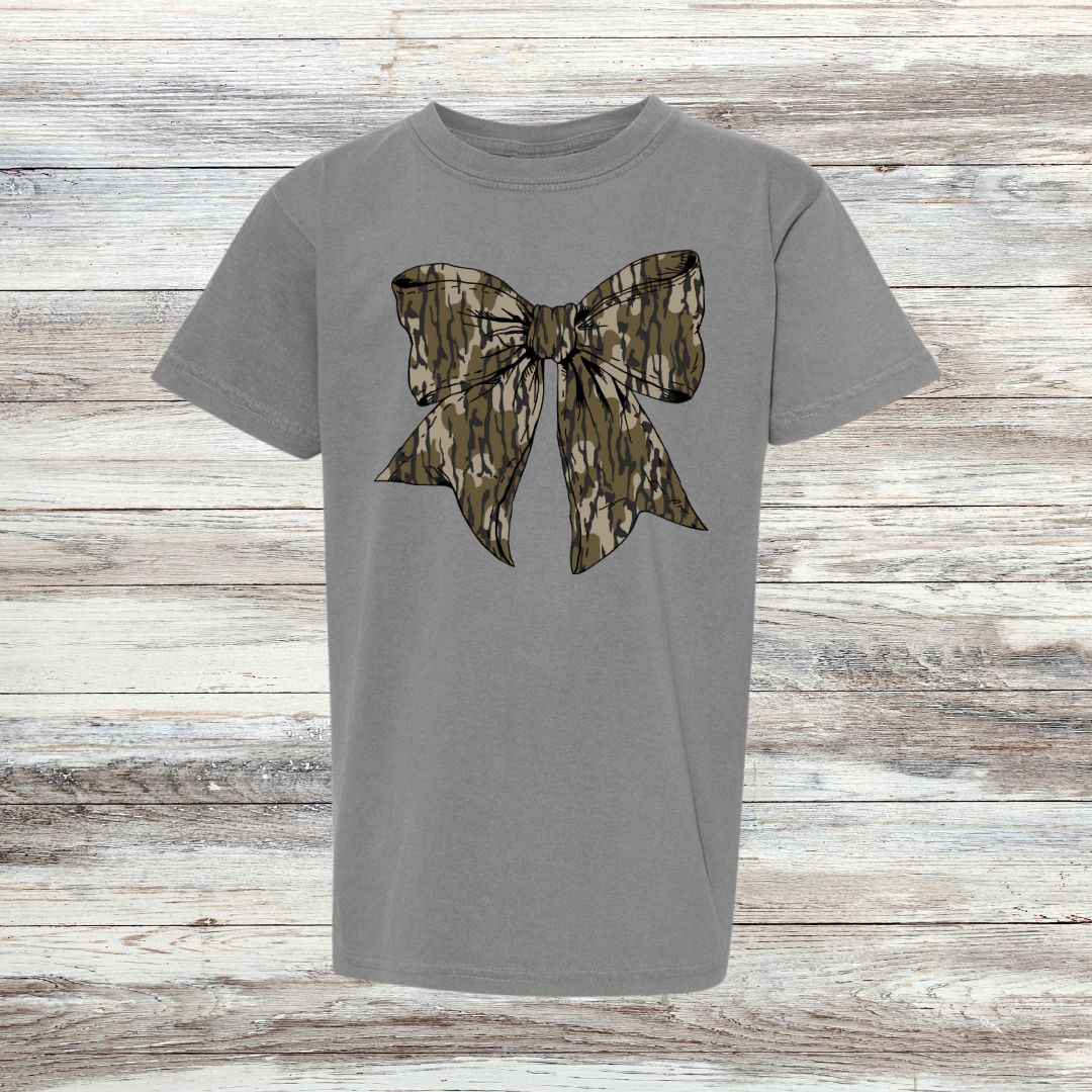 Camo Bow YOUTH Tee