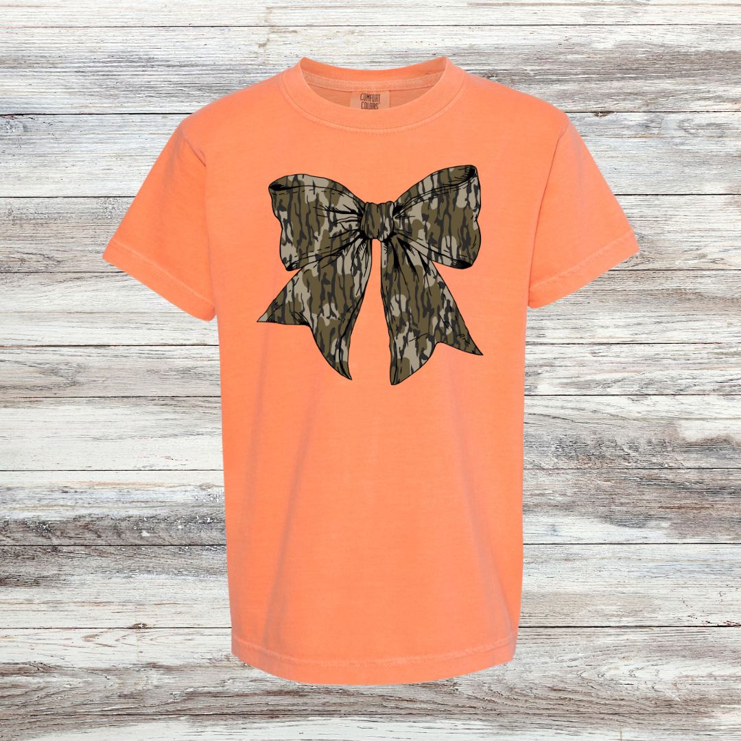 Camo Bow YOUTH Tee