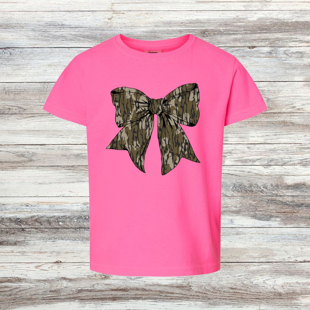 Camo Bow YOUTH Tee