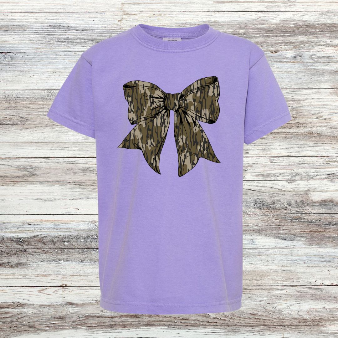 Camo Bow YOUTH Tee