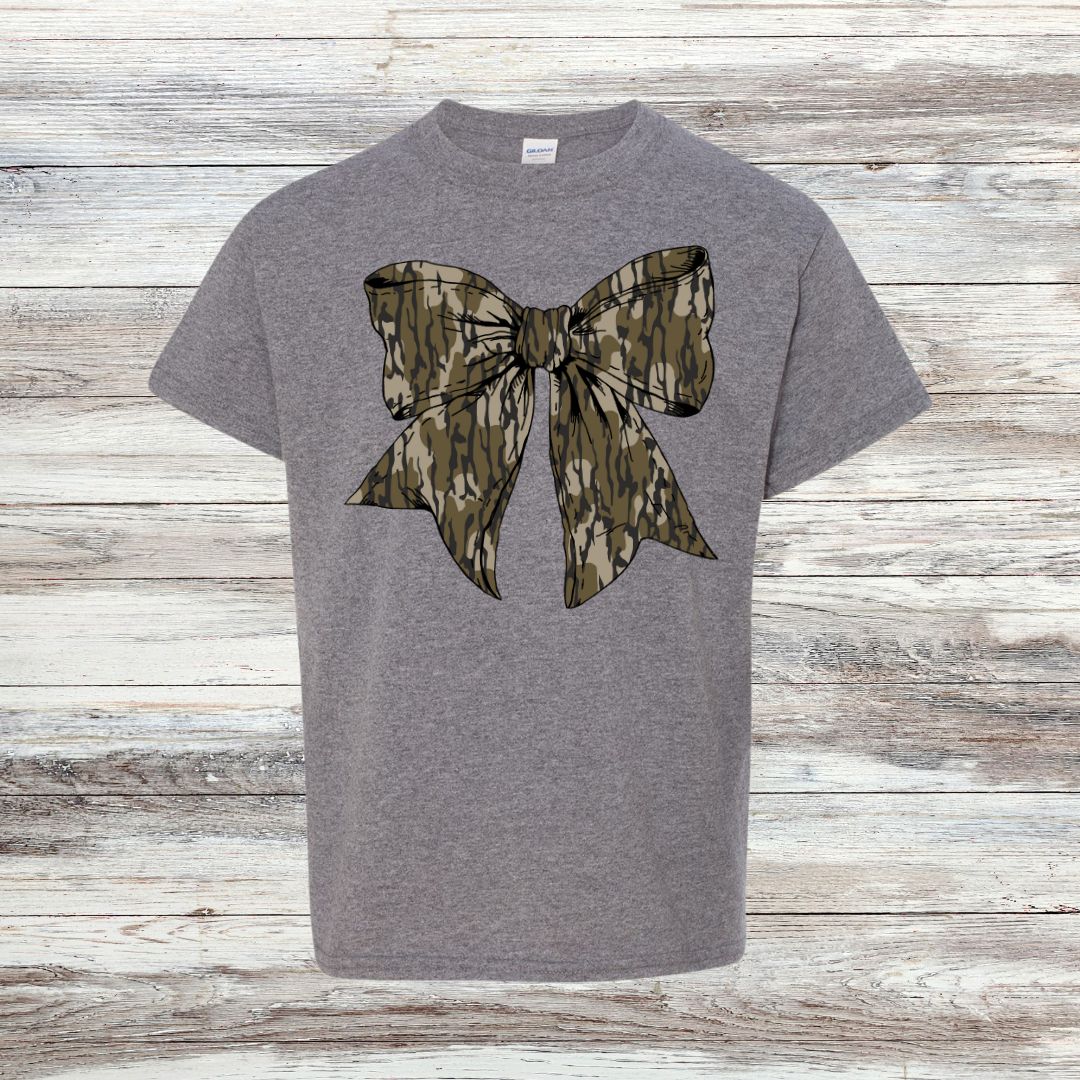 Camo Bow YOUTH Tee