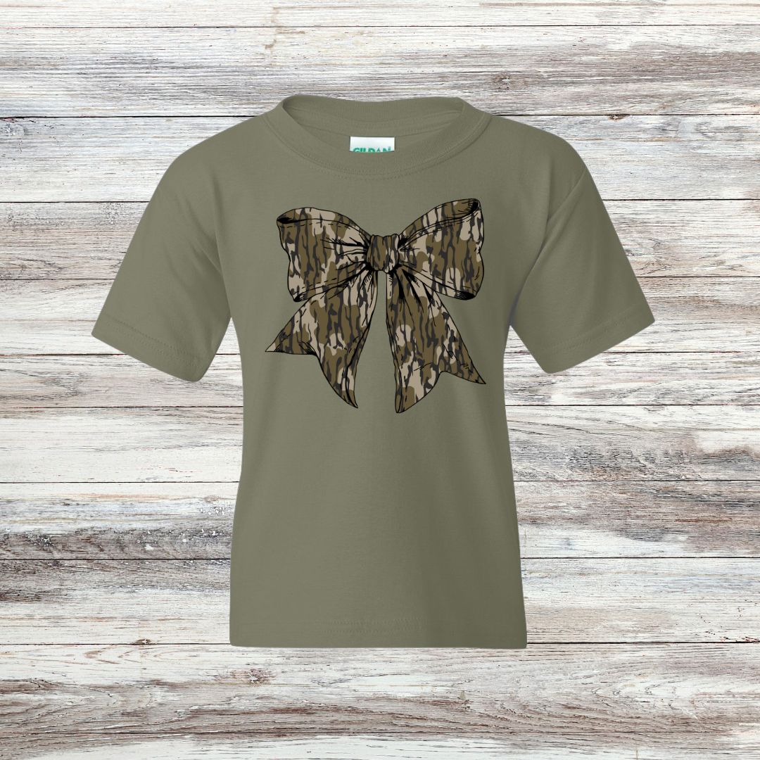 Camo Bow YOUTH Tee