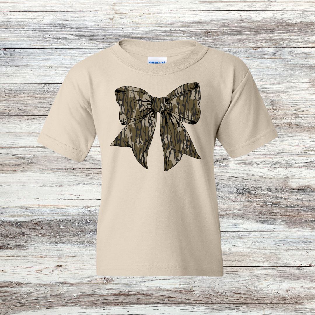 Camo Bow YOUTH Tee