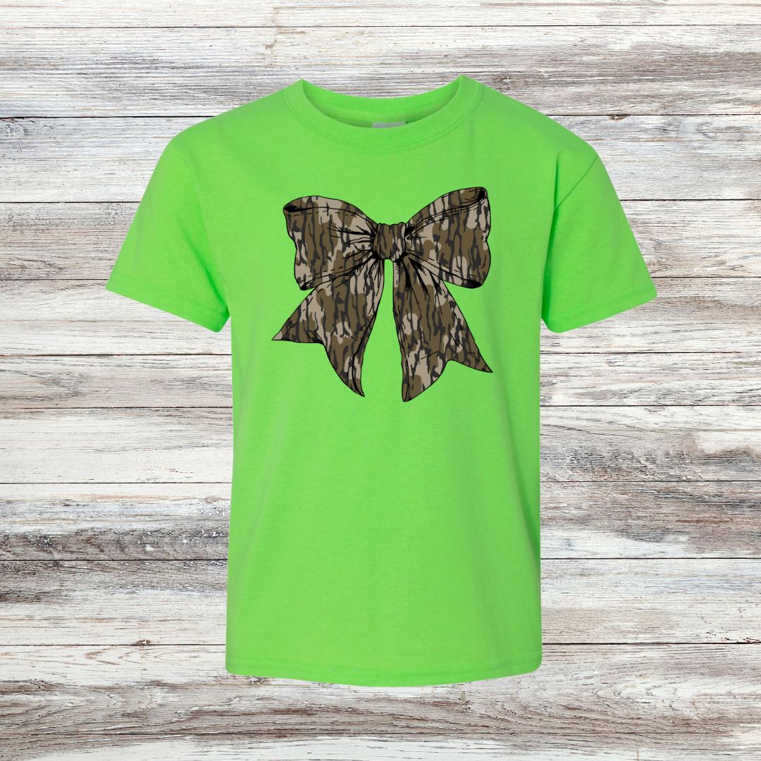 Camo Bow YOUTH Tee