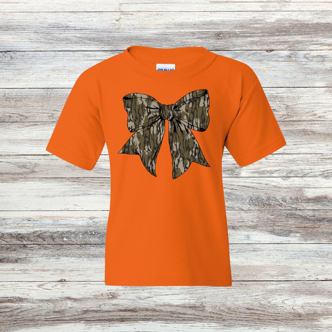 Camo Bow YOUTH Tee