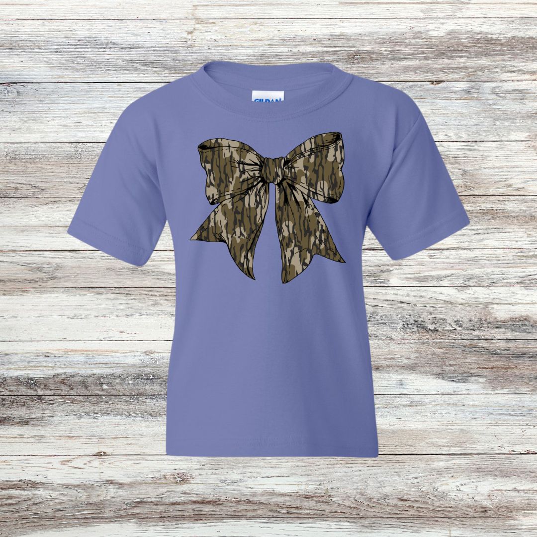 Camo Bow YOUTH Tee