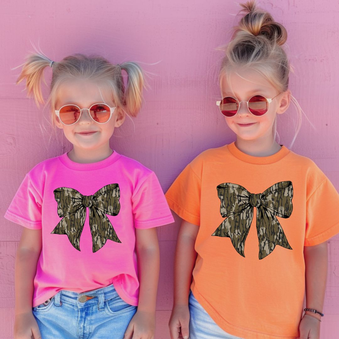 Camo Bow YOUTH Tee