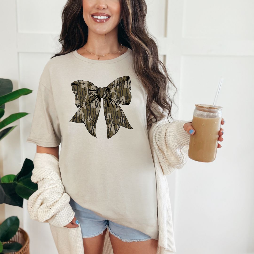 Camo Bow Sweatshirt/T-shirt