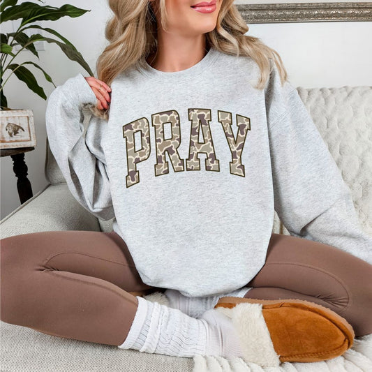PRAY Camo Sweatshirt