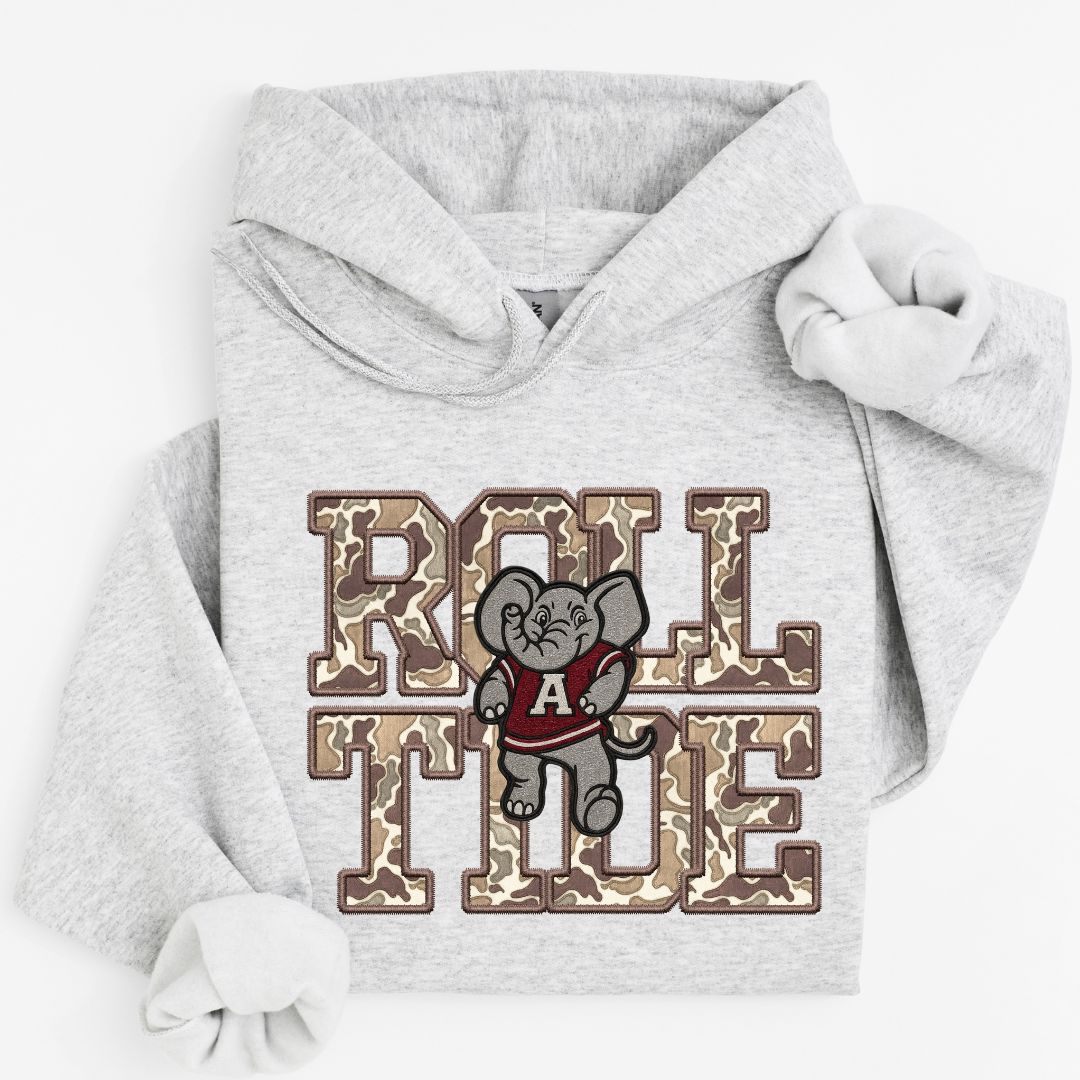 ROLL TIDE Camo Mascot Sweatshirt