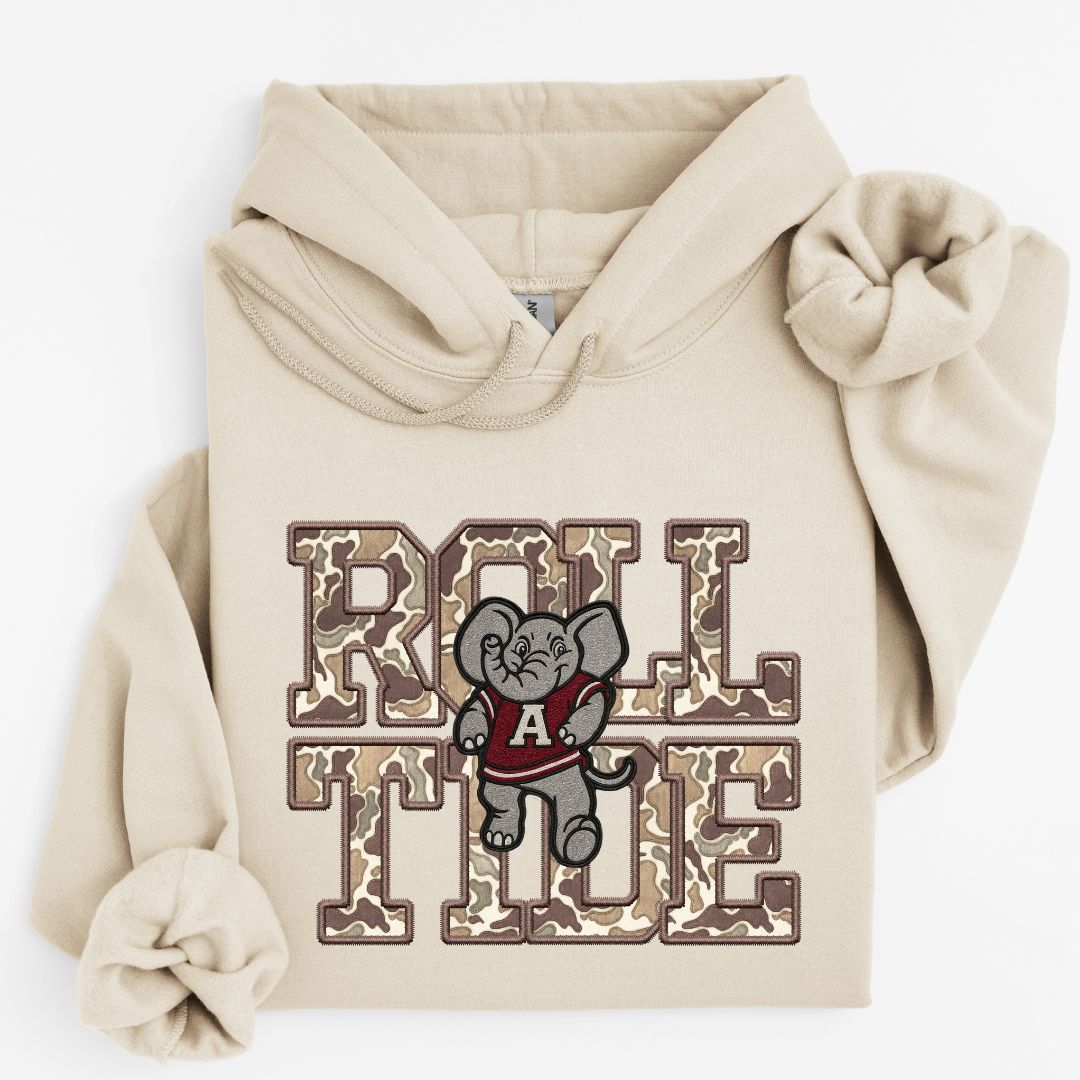 ROLL TIDE Camo Mascot Sweatshirt