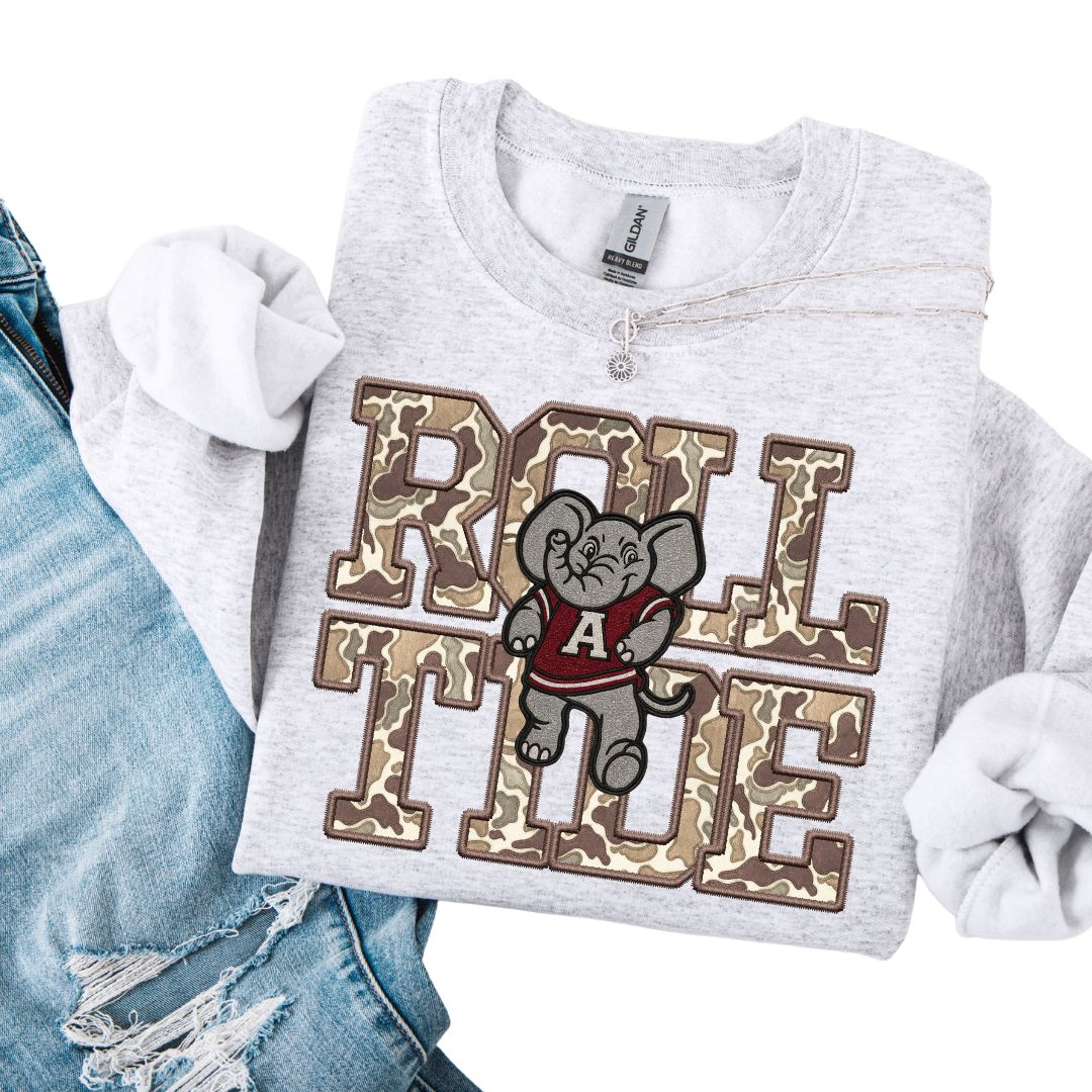 ROLL TIDE Camo Mascot Sweatshirt