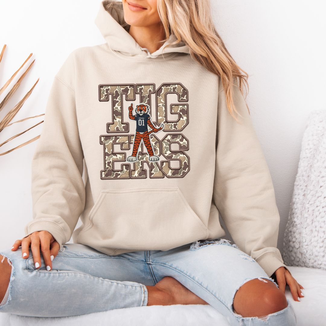 Auburn Tigers Camo Mascot Sweatshirt