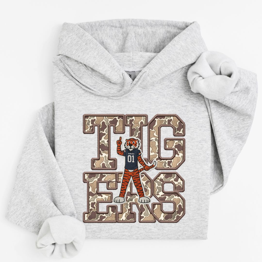 Auburn Tigers Camo Mascot Sweatshirt