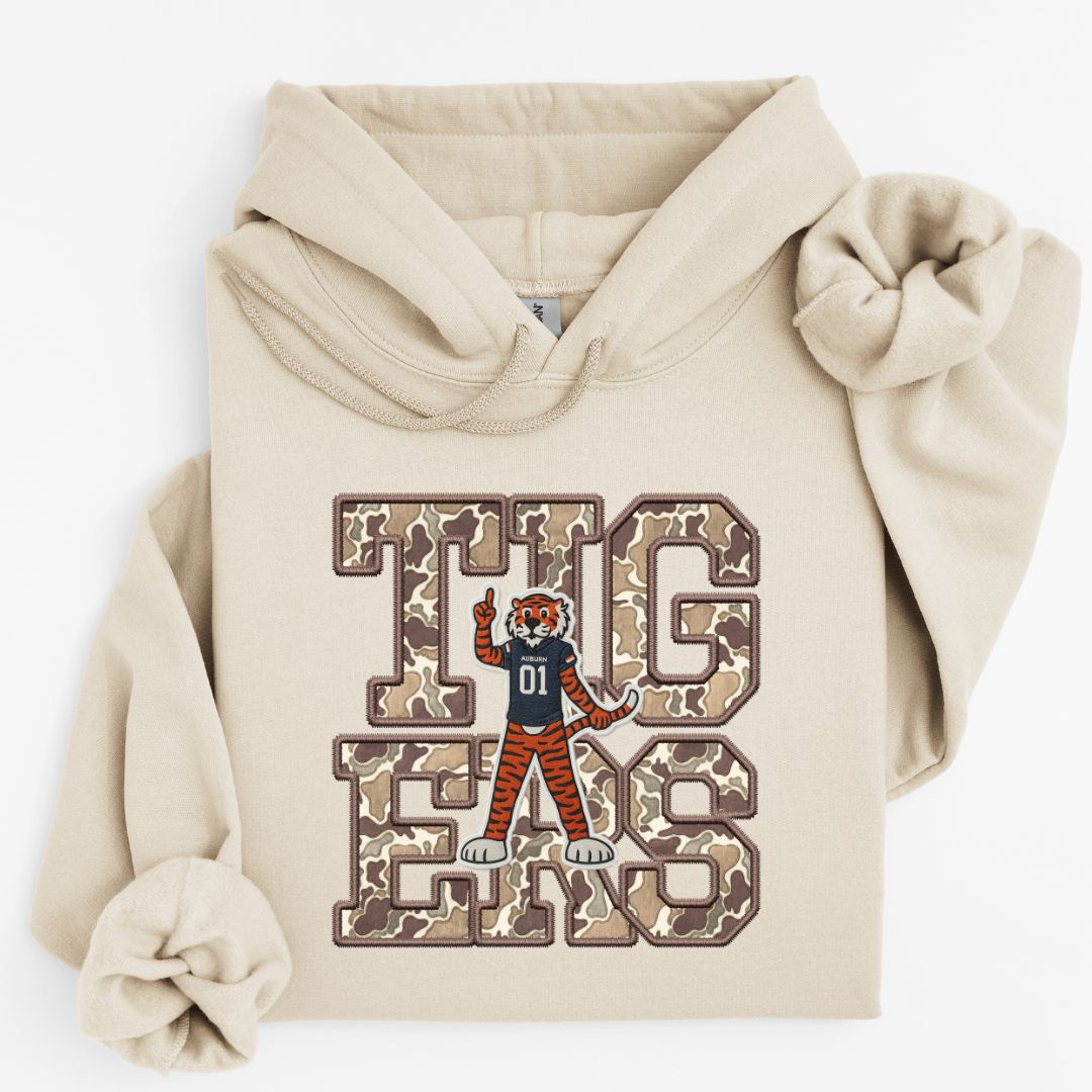 Auburn Tigers Camo Mascot Sweatshirt