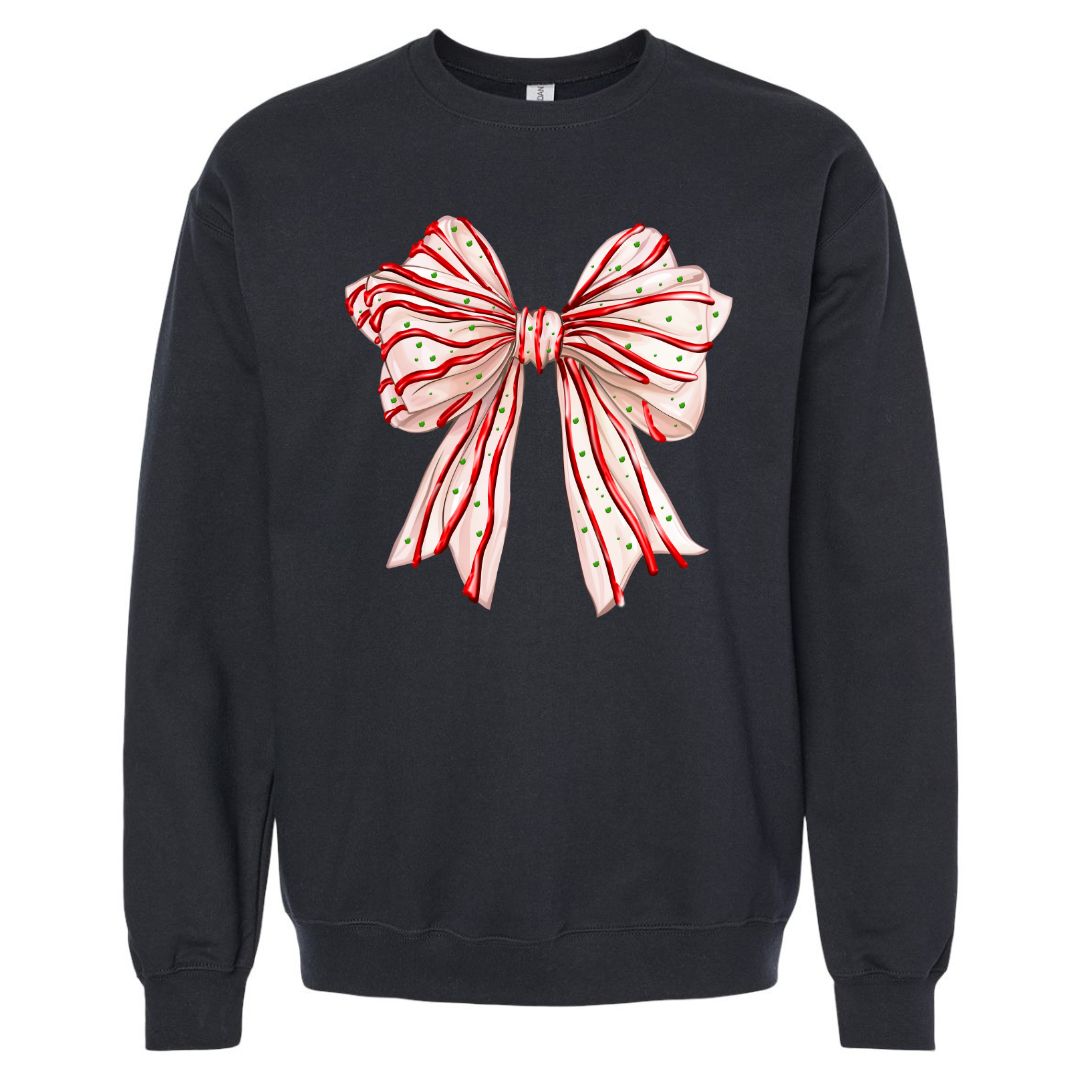 Christmas Cake Bow Sweatshirt/T-shirt