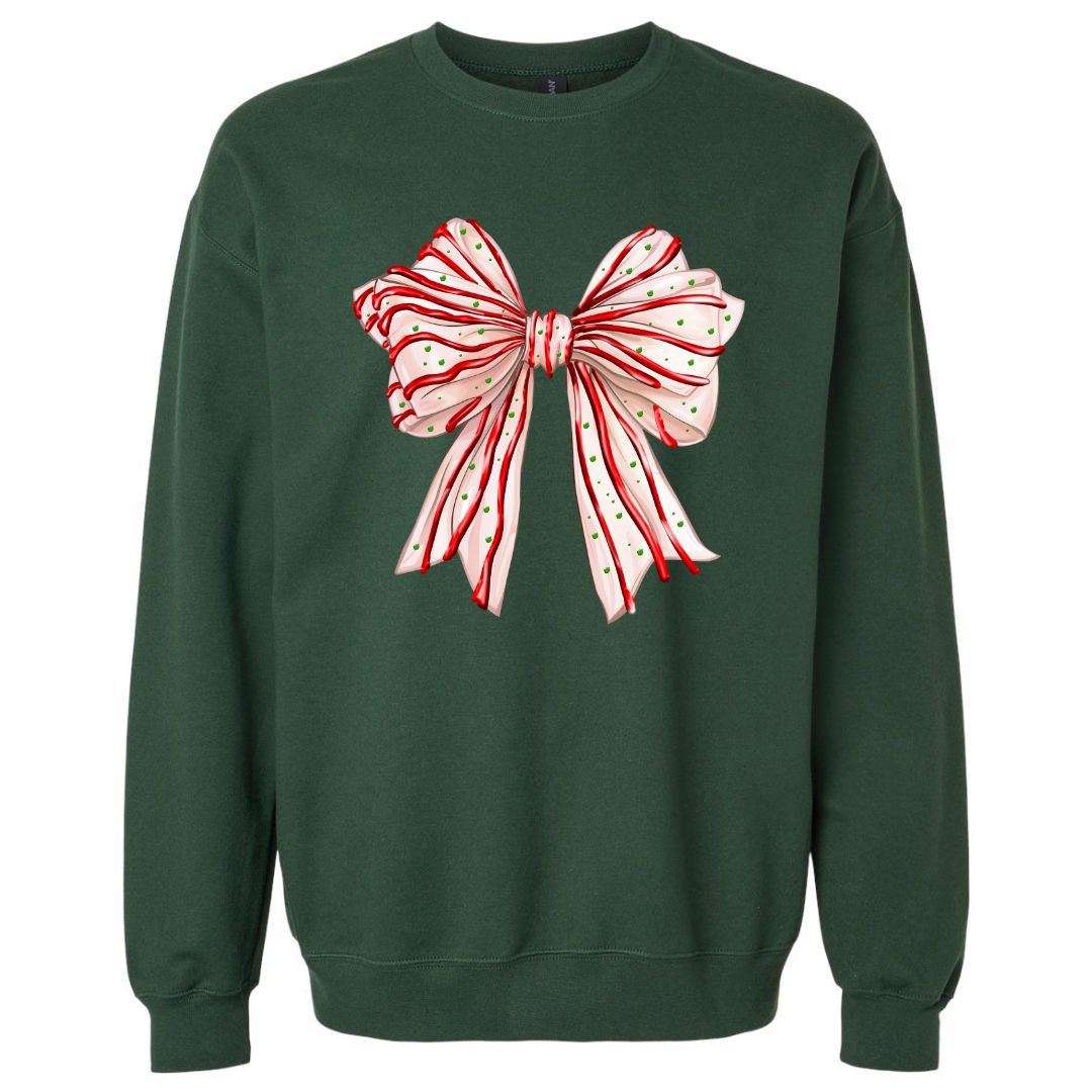 Christmas Cake Bow Sweatshirt/T-shirt