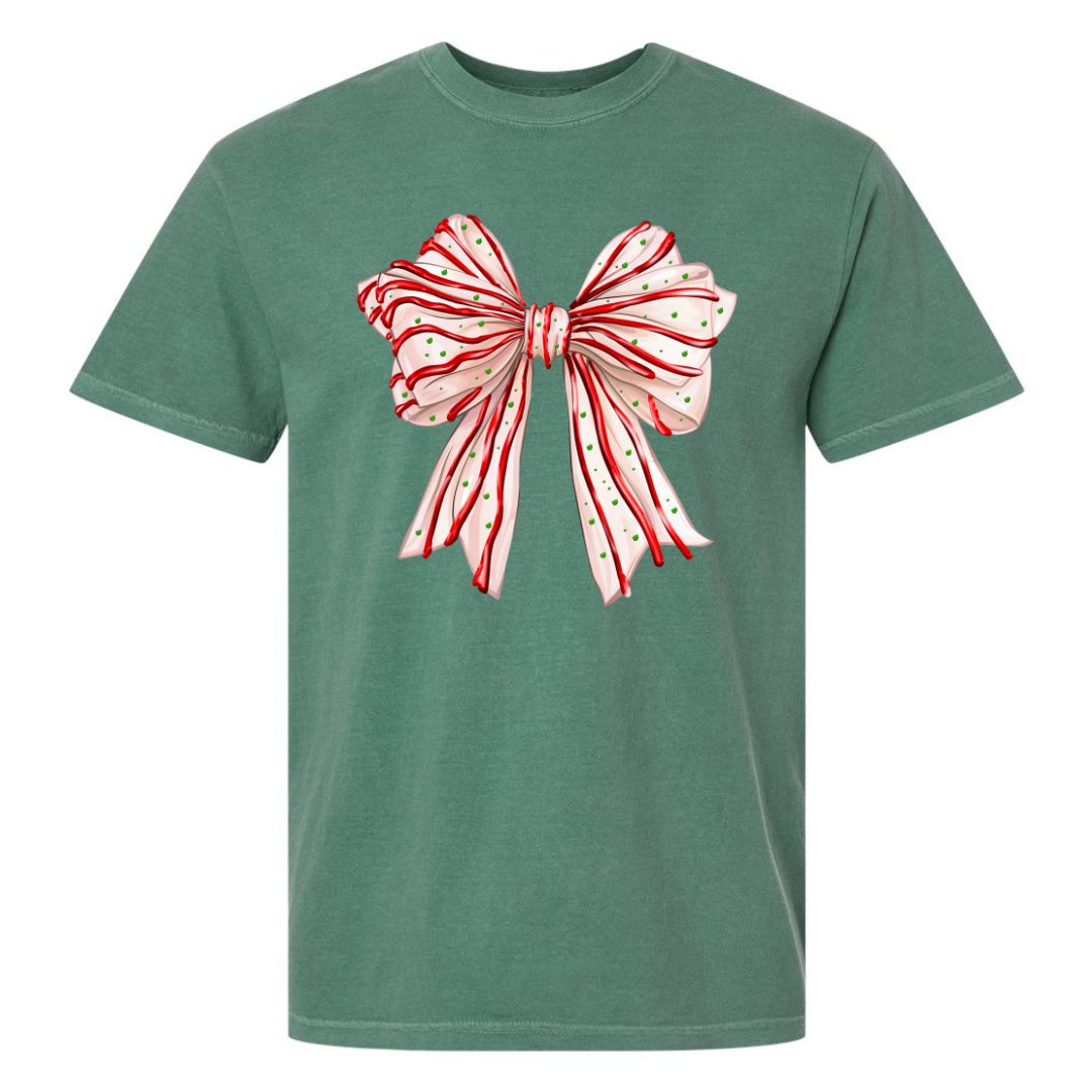 Christmas Cake Bow Sweatshirt/T-shirt