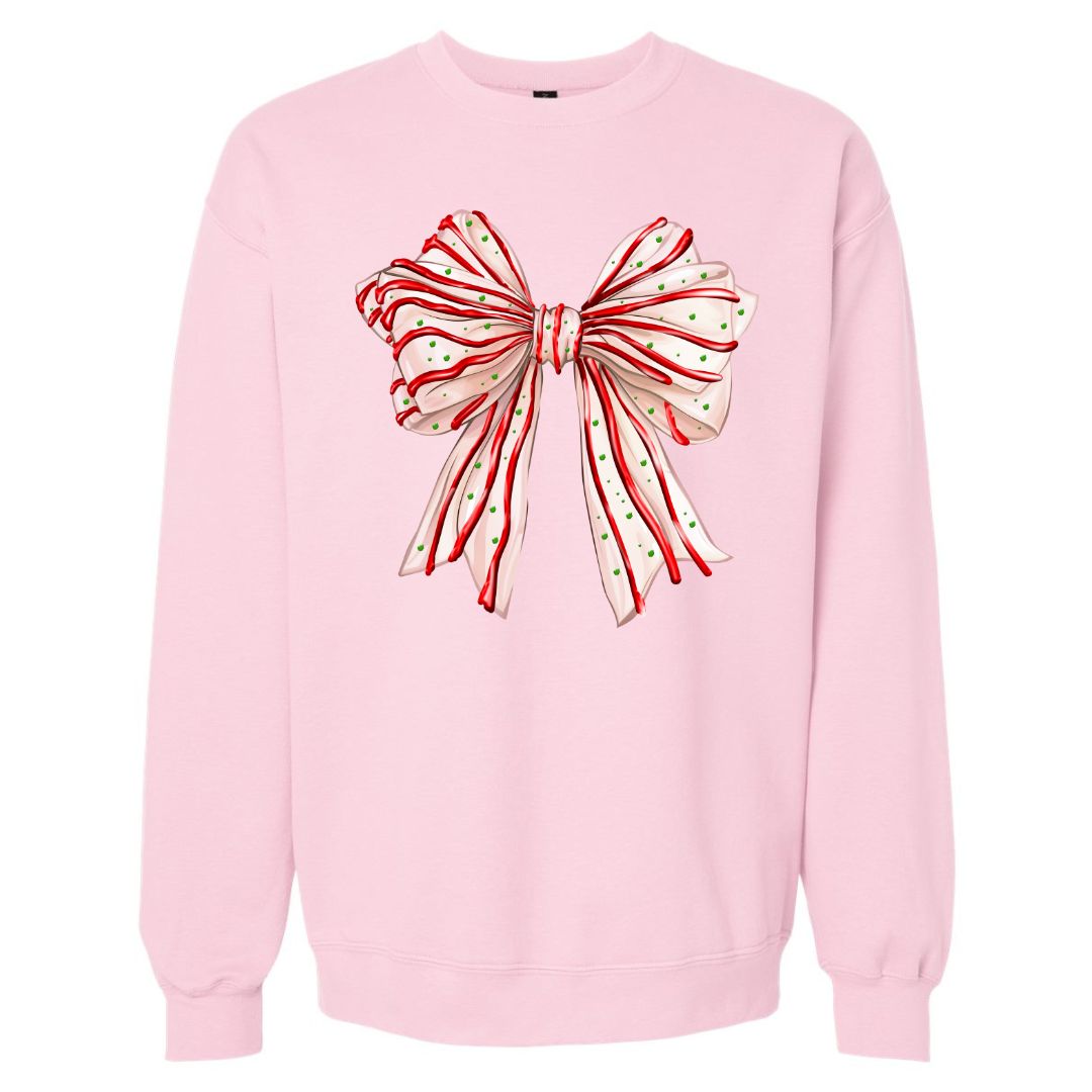 Christmas Cake Bow Sweatshirt/T-shirt