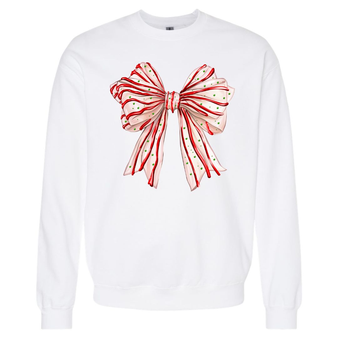 Christmas Cake Bow Sweatshirt/T-shirt