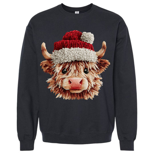 Christmas Highland Cow Sweatshirt