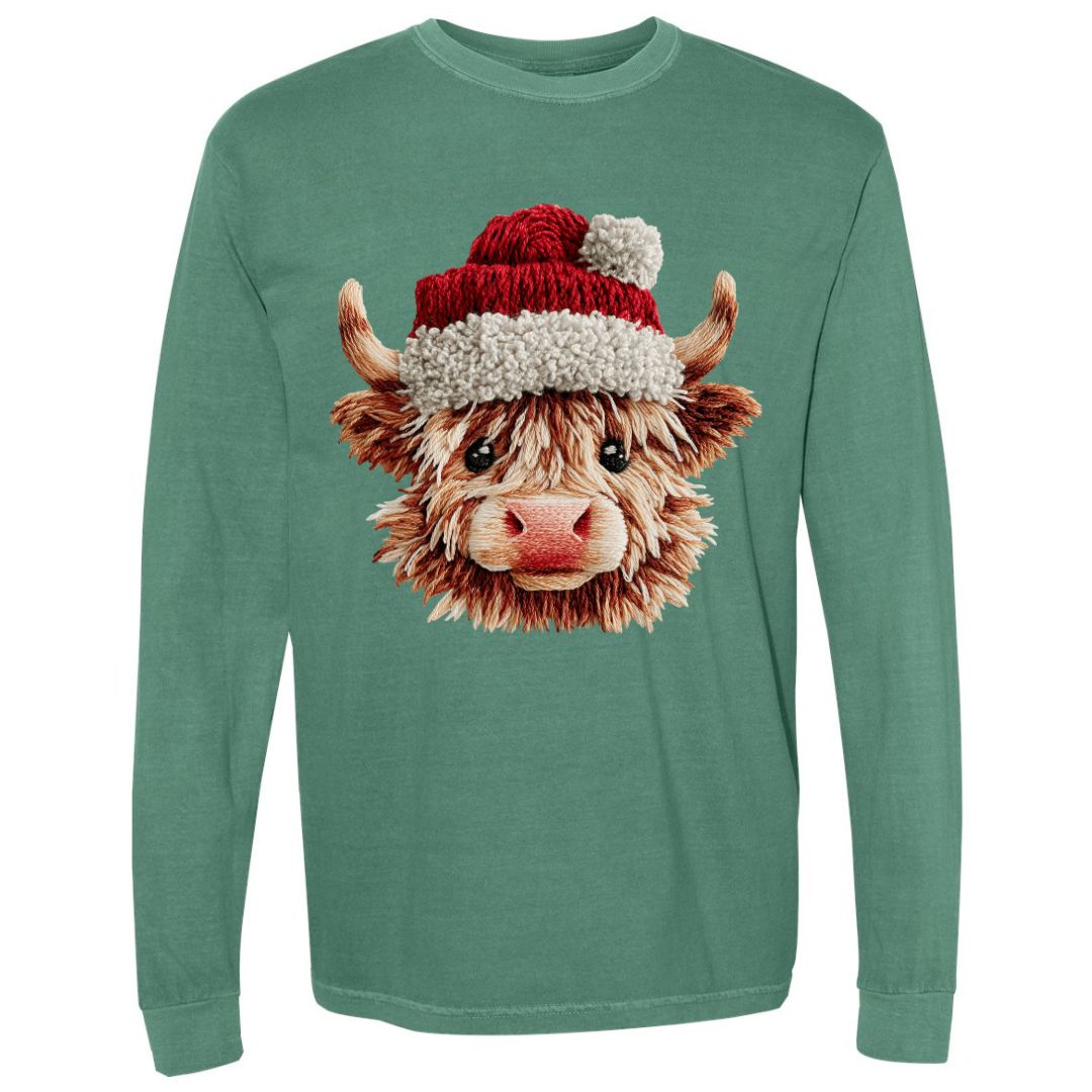 Christmas Highland Cow T-shirt